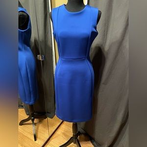 Royal blue shift dress